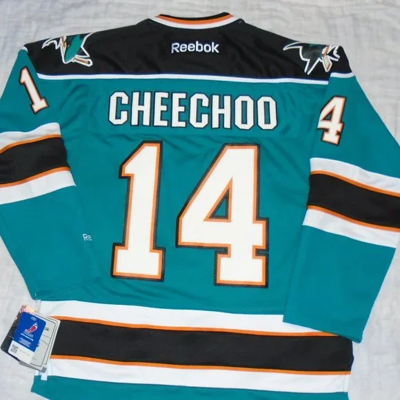 Nhl Jerseys Jonathan Cheechoo Jersey Custom Hockey Jersey Men
